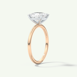 2.0 CT Cushion Cut Solitaire Moissanite Engagement Ring