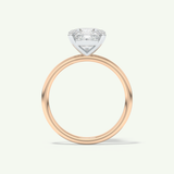 2.0 CT Cushion Cut Solitaire Moissanite Engagement Ring