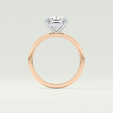 2.0 CT Cushion Cut Lab Grown Diamond Engagement Ring