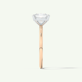 2.0 CT Cushion Cut Solitaire Moissanite Engagement Ring