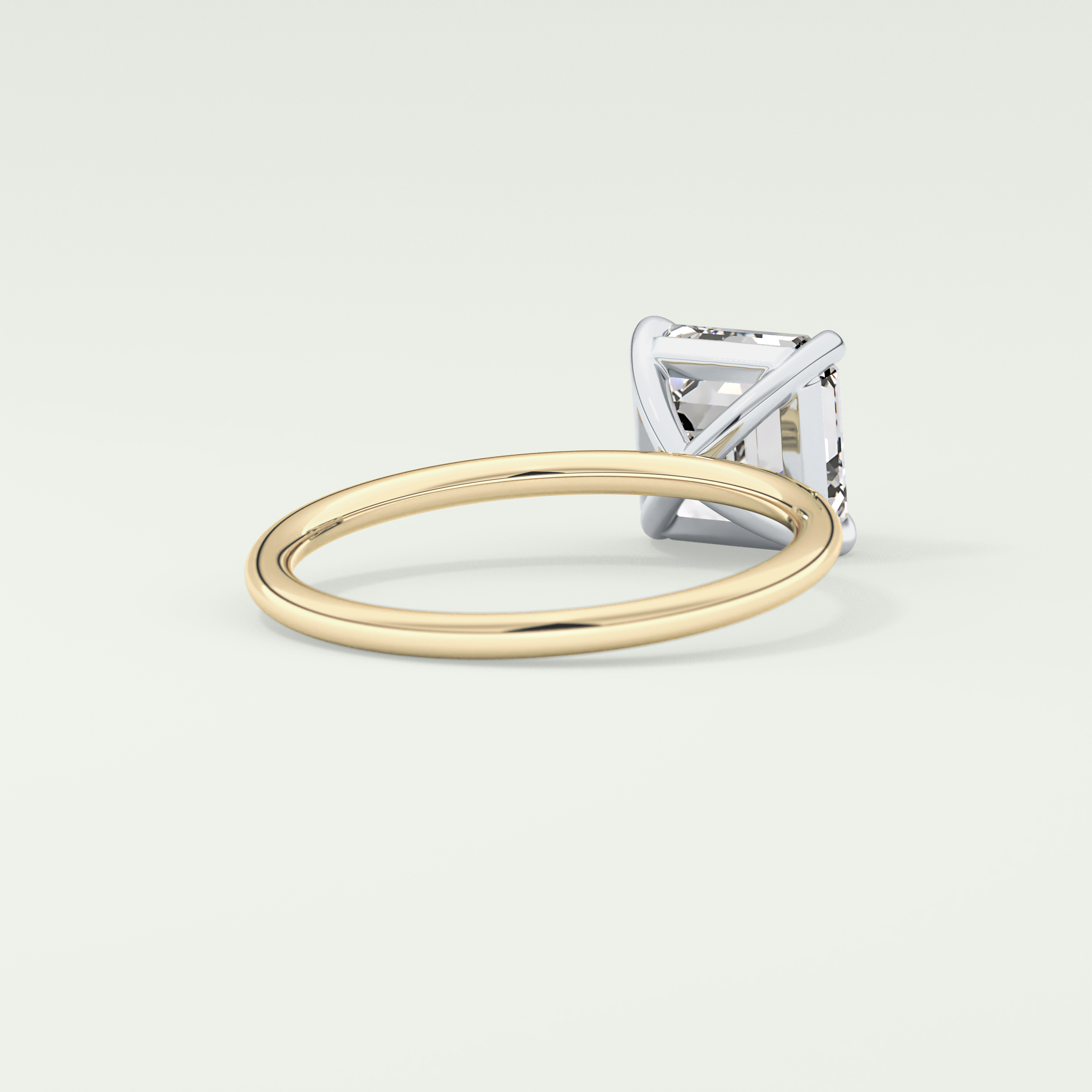 2.0 CT Asscher Cut Solitaire Lab-Grown Diamond Engagement Ring 2