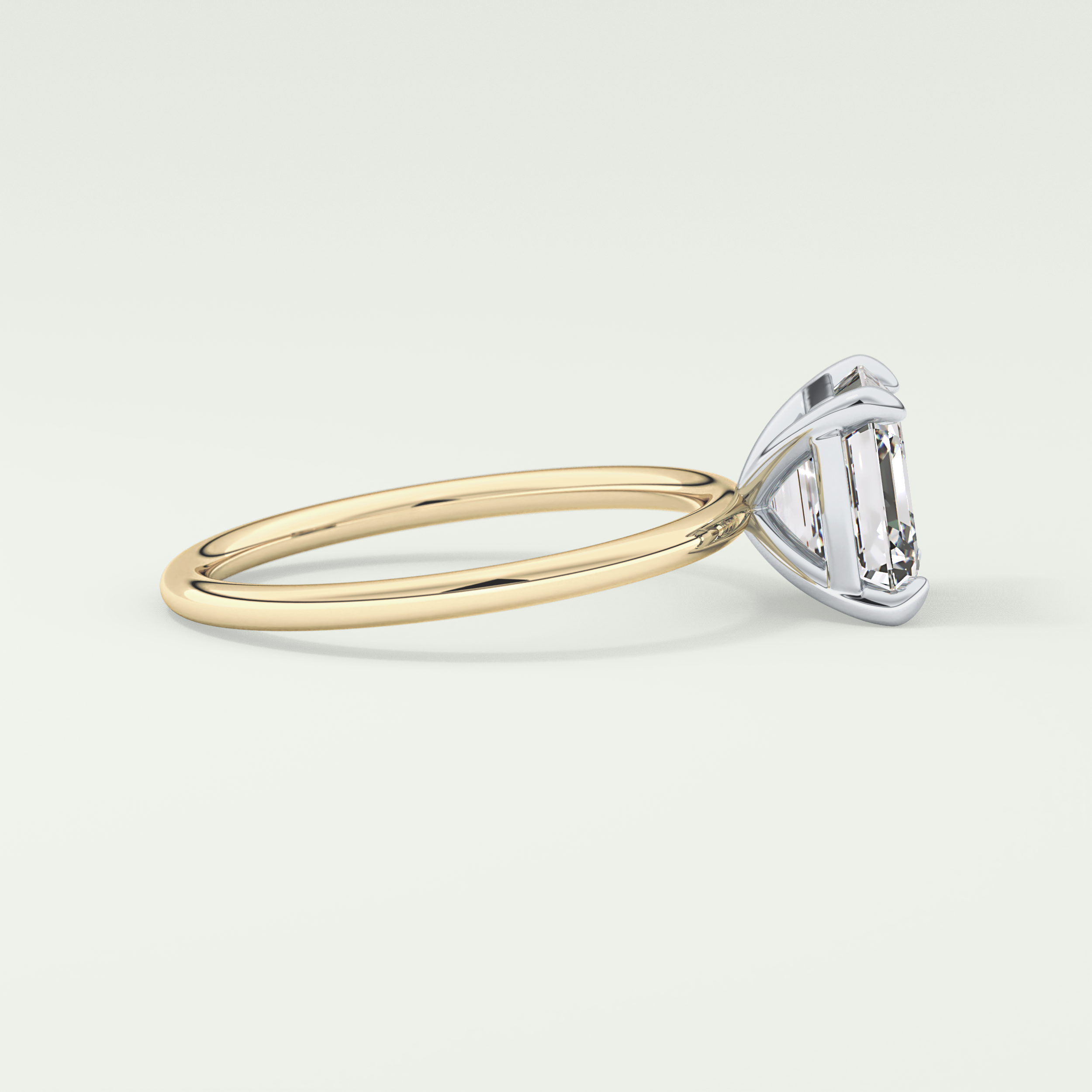 2.0 CT Asscher Cut Solitaire Lab-Grown Diamond Engagement Ring 3