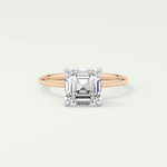 2.0 CT Asscher Cut Solitaire Lab-Grown Diamond Engagement Ring 7