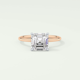 2.0 CT Asscher Cut Solitaire Lab-Grown Diamond Engagement Ring 7