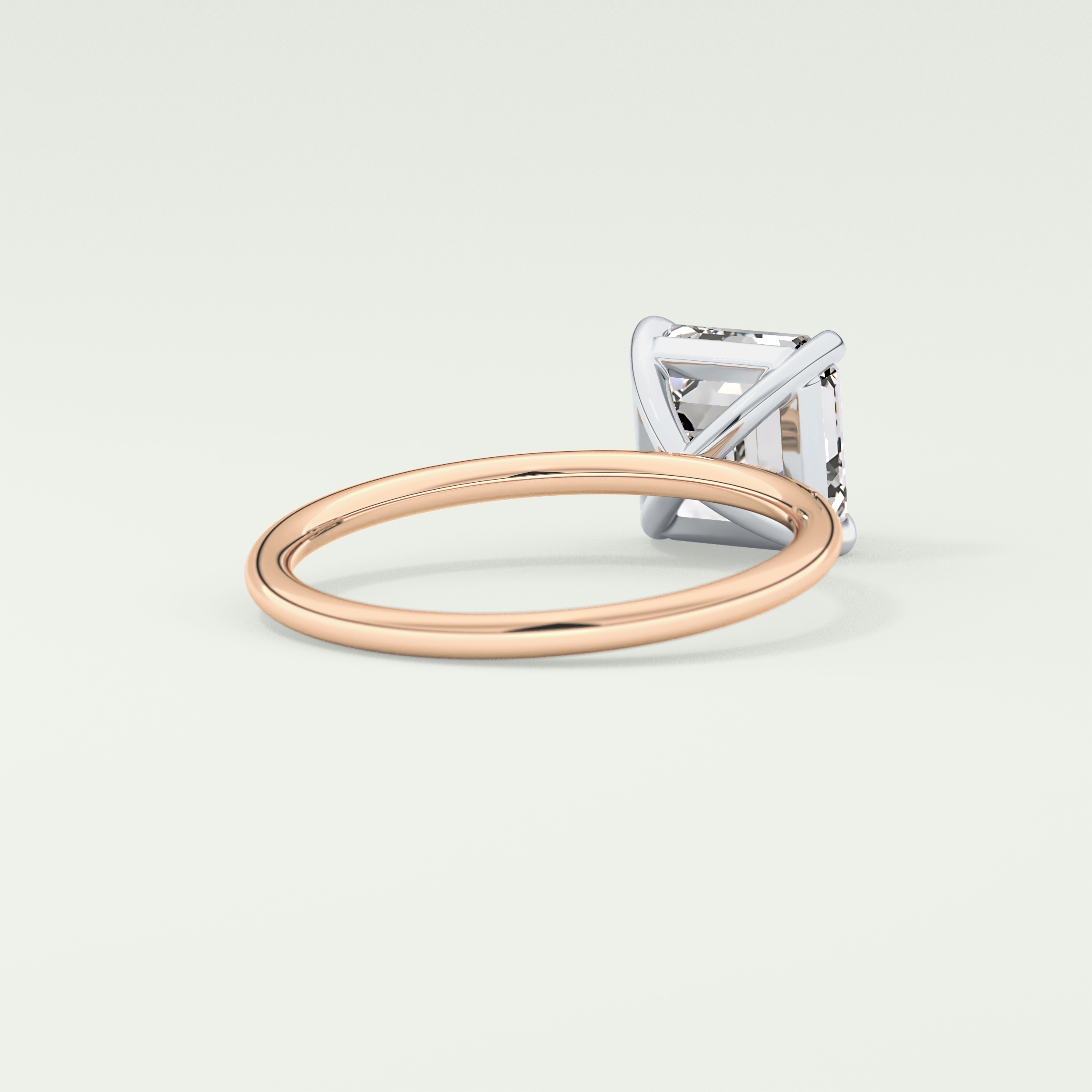 2.0 CT Asscher Cut Solitaire Lab-Grown Diamond Engagement Ring 8