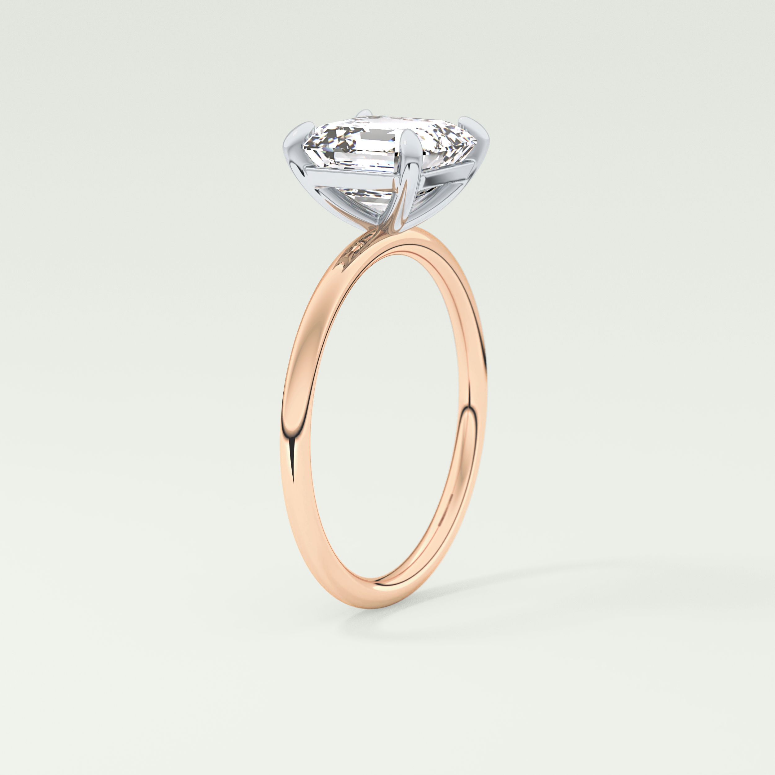 2.0 CT Asscher Cut Solitaire Lab-Grown Diamond Engagement Ring 11
