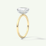 2.0 CT Radiant Cut Solitaire Moissanite Engagement Ring