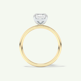 2.0 CT Radiant Cut Solitaire Moissanite Engagement Ring