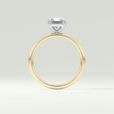 2.0 CT Radiant Cut Lab Grown Diamond Engagement Ring