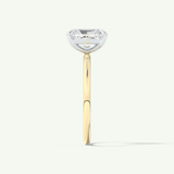 2.0 CT Radiant Cut Solitaire Moissanite Engagement Ring