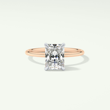 2.0 CT Radiant Cut Lab Grown Diamond Engagement Ring