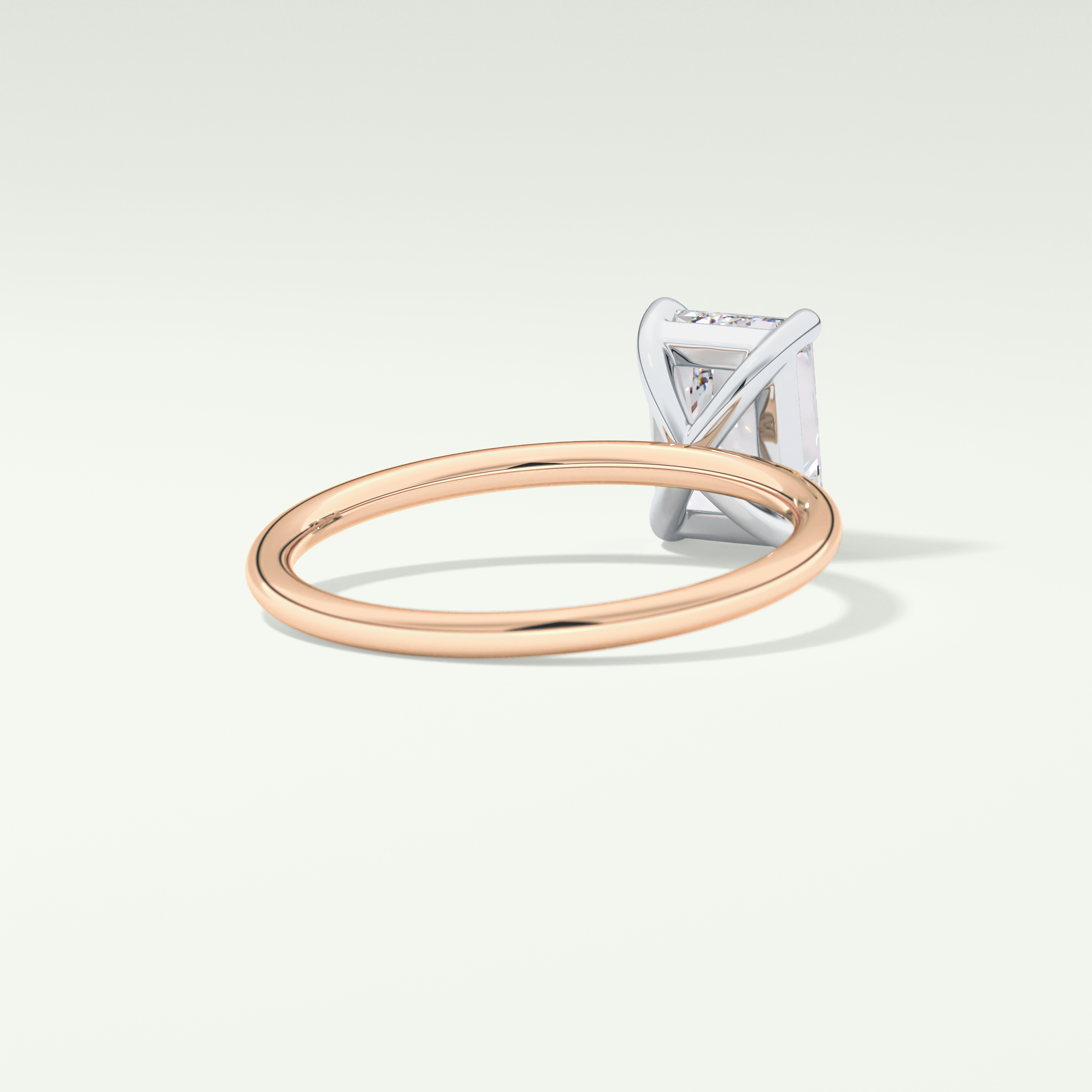 2.0 CT Radiant Cut Lab Grown Diamond Engagement Ring