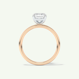 2.0 CT Radiant Cut Solitaire Moissanite Engagement Ring