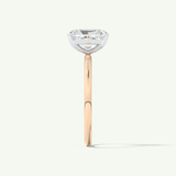2.0 CT Radiant Cut Solitaire Moissanite Engagement Ring
