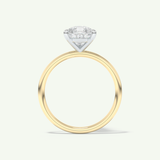 2.0 CT Pear Cut Solitaire Two Tone Lab-Grown Diamond Engagement Ring