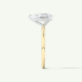 2.0 CT Pear Cut Solitaire Two Tone Lab-Grown Diamond Engagement Ring