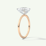 2.0 CT Pear Cut Solitaire Two Tone Lab-Grown Diamond Engagement Ring