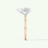 2.0 CT Pear Cut Solitaire Two Tone Lab-Grown Diamond Engagement Ring