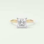 2.0 CT Princess Cut Solitaire Lab-Grown Diamond Engagement Ring 1