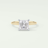 2.0 CT Princess Cut Solitaire Lab-Grown Diamond Engagement Ring 1