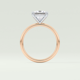 2.0 CT Princess Cut Solitaire Lab-Grown Diamond Engagement Ring 12