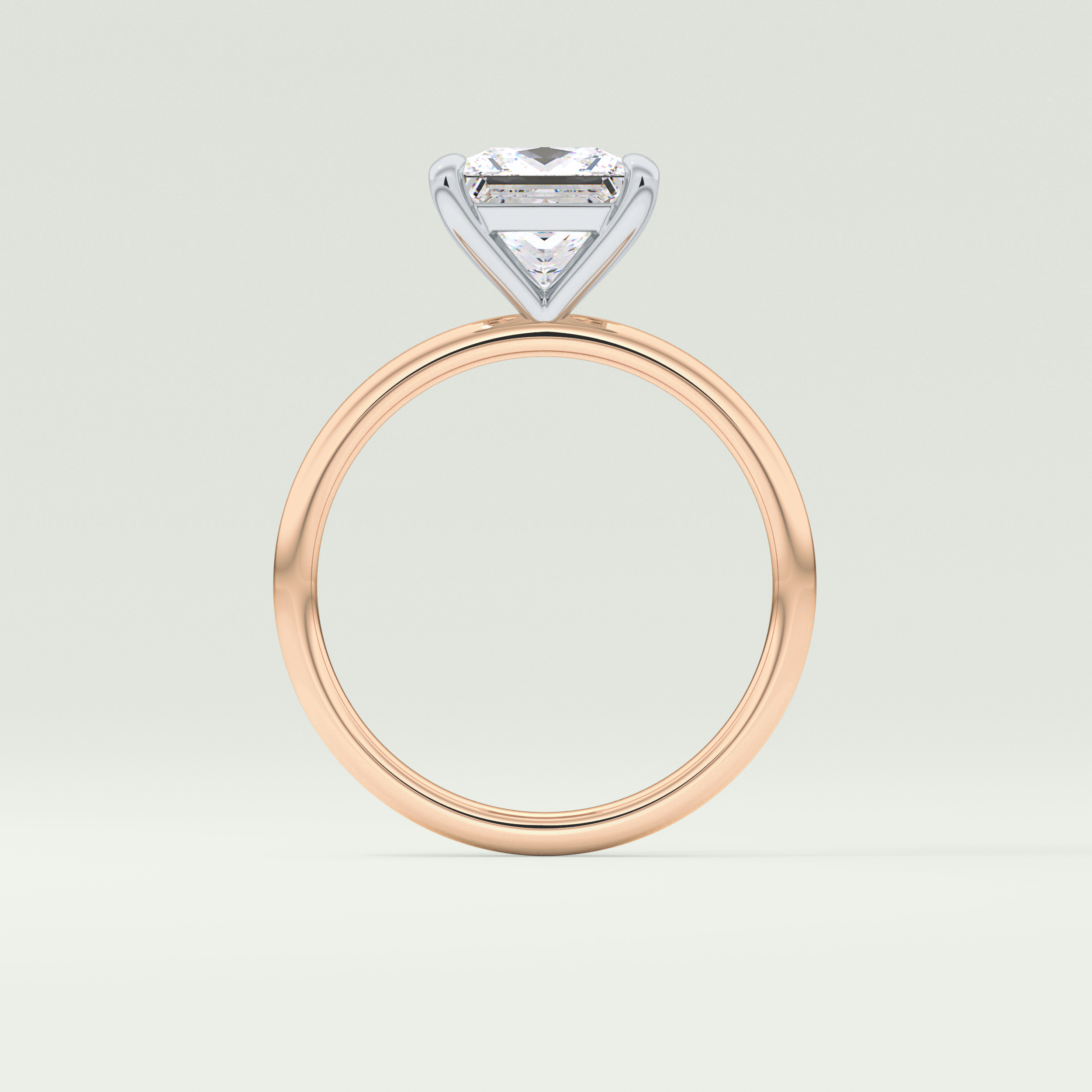 2 CT Princess Cut Solitaire Moissanite Engagement Ring 12