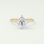 2.0 CT Princess Cut Solitaire Lab-Grown Diamond Engagement Ring 1