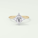 2.0 CT Princess Cut Solitaire Lab-Grown Diamond Engagement Ring 1