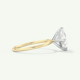 2.0 CT Princess Cut Solitaire Two Tone Lab-Grown Diamond Engagement Ring