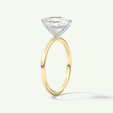 2.0 CT Princess Cut Solitaire Two Tone Lab-Grown Diamond Engagement Ring