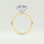 2.0 CT Princess Cut Solitaire Lab-Grown Diamond Engagement Ring 6