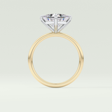 2.0 CT Princess Cut Solitaire Lab-Grown Diamond Engagement Ring 6