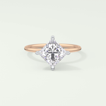 2.0 CT Princess Cut Solitaire Lab-Grown Diamond Engagement Ring 7