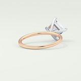 2.0 CT Princess Cut Solitaire Lab-Grown Diamond Engagement Ring 8