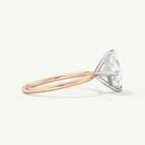 2.0 CT Princess Cut Solitaire Two Tone Lab-Grown Diamond Engagement Ring