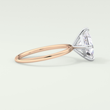 2.0 CT Princess Cut Solitaire Lab-Grown Diamond Engagement Ring 9