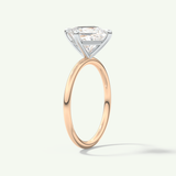 2.0 CT Princess Cut Solitaire Two Tone Lab-Grown Diamond Engagement Ring