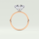 2.0 CT Princess Cut Solitaire Lab-Grown Diamond Engagement Ring 12