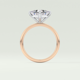 2.0 CT Princess Cut Solitaire Lab-Grown Diamond Engagement Ring 12