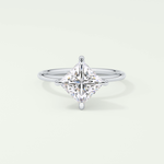 2.0 CT Princess Cut Solitaire Lab-Grown Diamond Engagement Ring 13