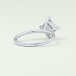 2.0 CT Princess Cut Solitaire Lab-Grown Diamond Engagement Ring 14