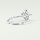 2.0 CT Princess Cut Solitaire Lab-Grown Diamond Engagement Ring 14