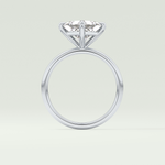 2.0 CT Princess Cut Solitaire Lab-Grown Diamond Engagement Ring 18
