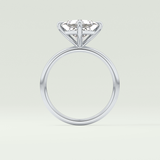 2.0 CT Princess Cut Solitaire Lab-Grown Diamond Engagement Ring 18