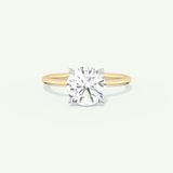 2 CT Round Cut Solitaire Moissanite Engagement Ring