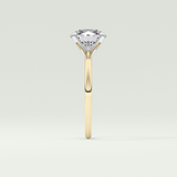 2 CT Round Cut Solitaire Moissanite Engagement Ring 4