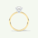 2.0 CT Round Cut Solitaire Lab-Grown Diamond Engagement Ring