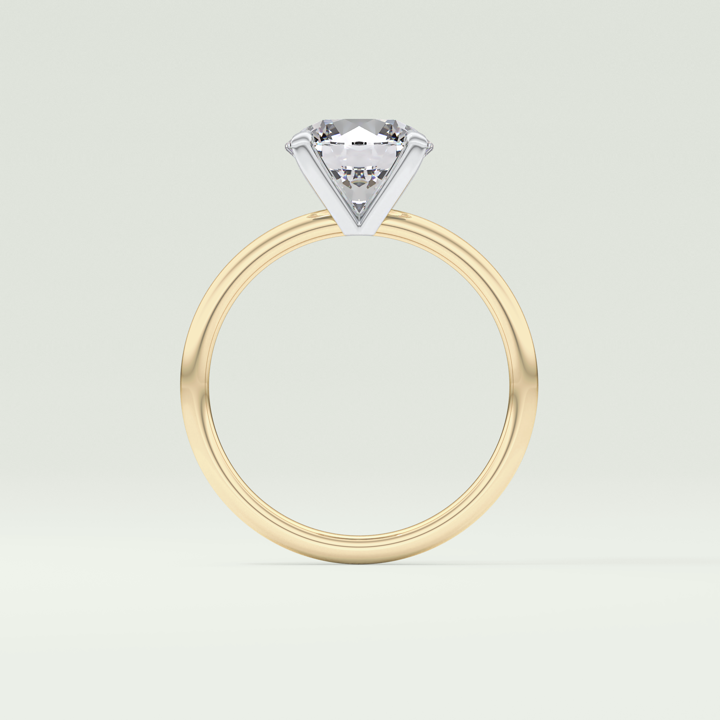 2 CT Round Cut Solitaire Moissanite Engagement Ring 6