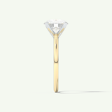 2 CT Round Cut Solitaire Moissanite Engagement Ring