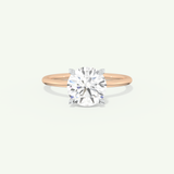 2 CT Round Cut Solitaire Moissanite Engagement Ring